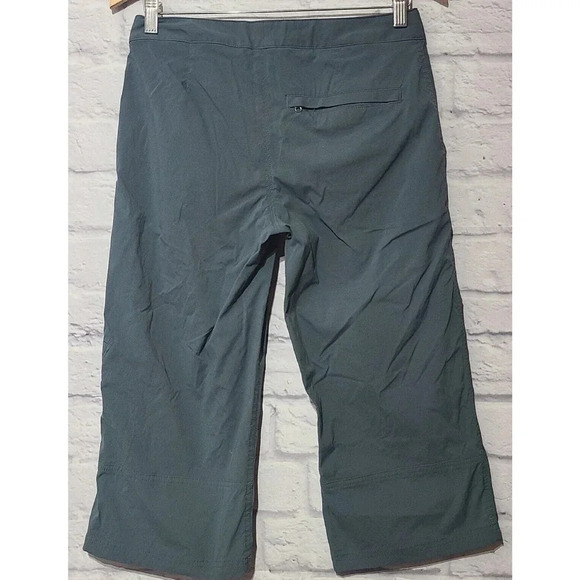 Royal Robbins Cargo Capri Pants Women's Size 2 Blue Gray Outdoor Hiking Fishing - Picture 2 of 4